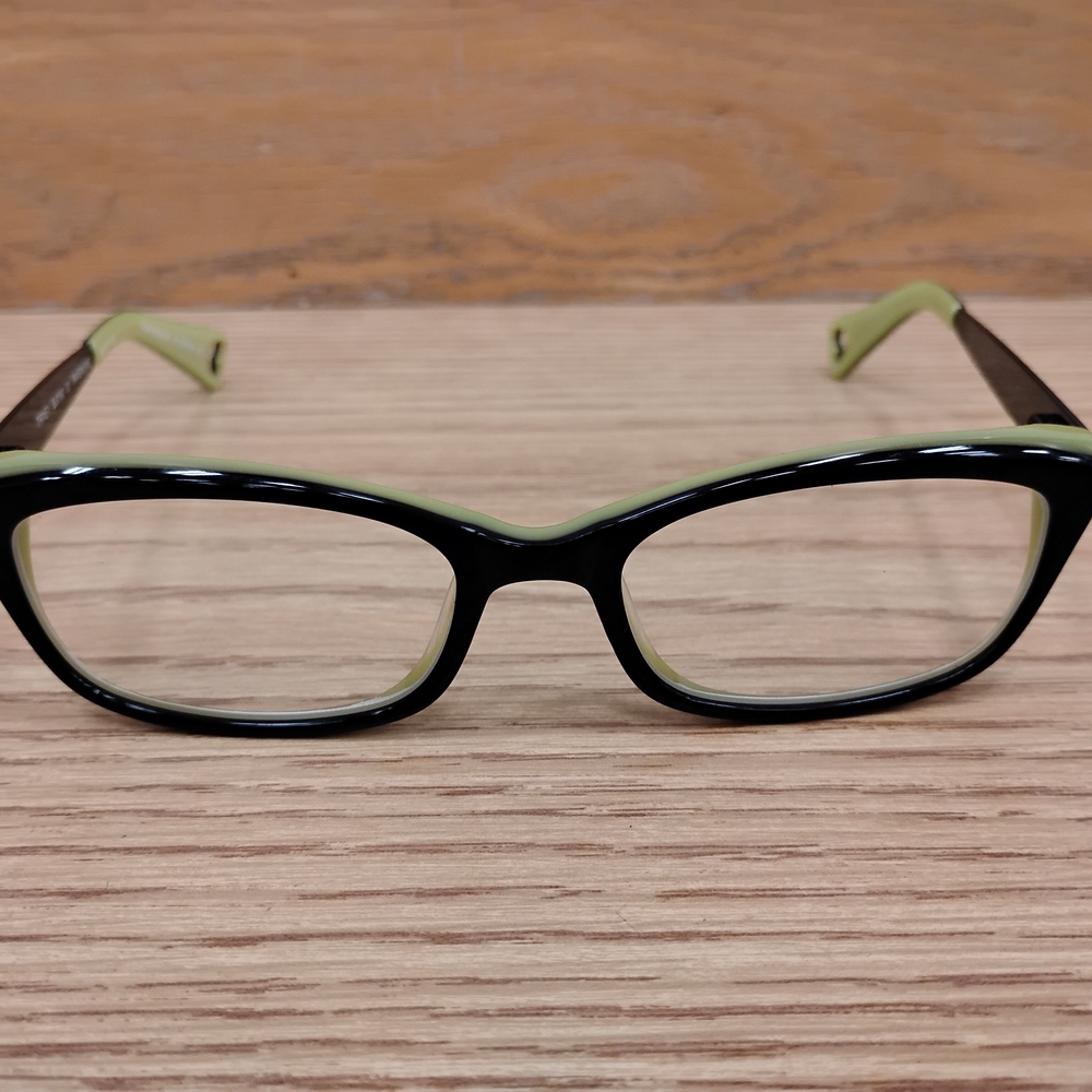 Betsey Johnson Eyeglass Frames Trixey Bj0190 Raven Lime 51[]17-135